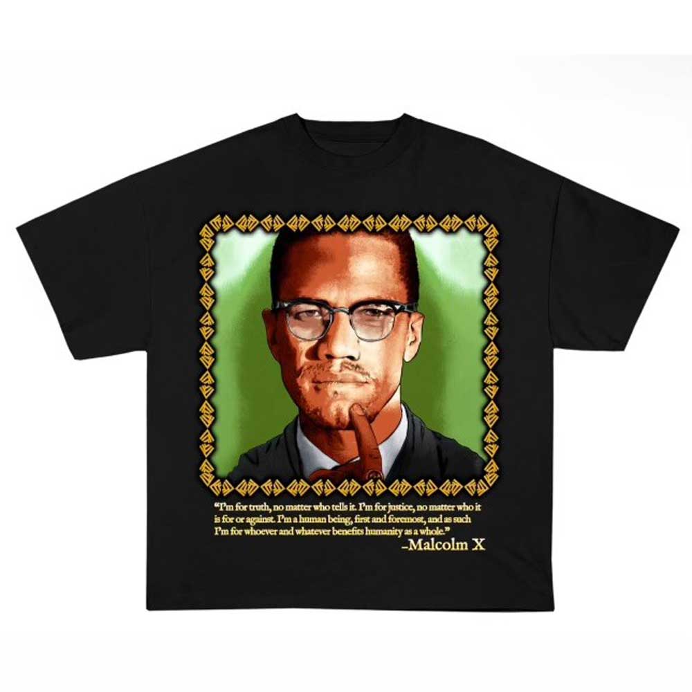 Malcolm X 100 Centennial Collectible Designer Tee